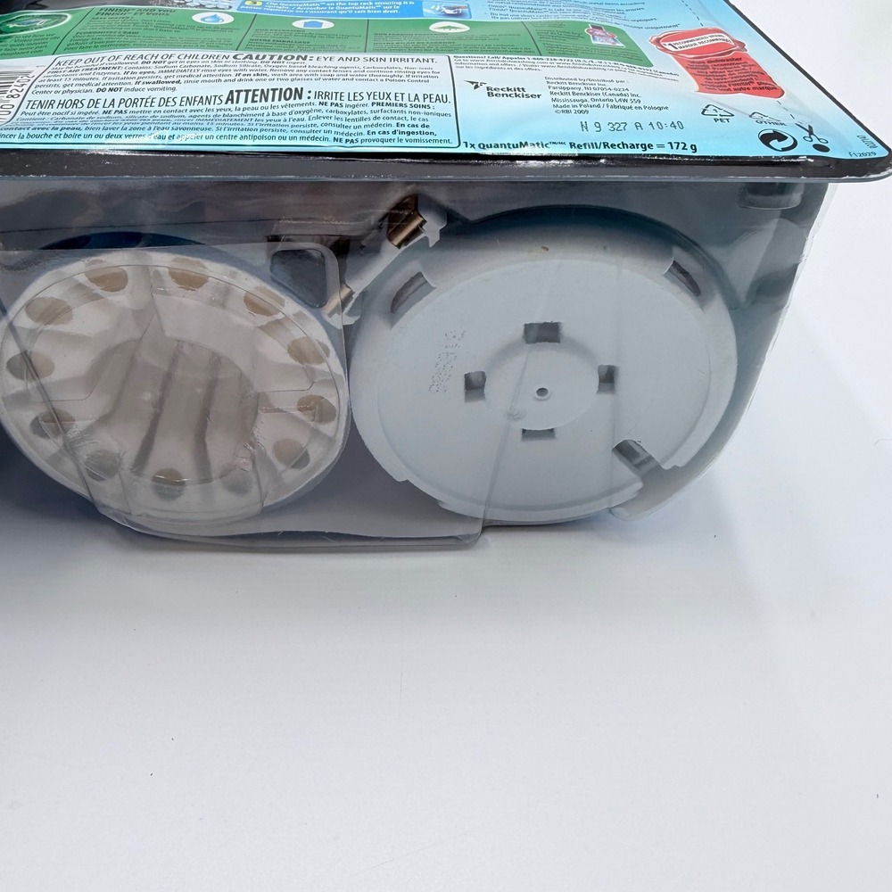 Finish Quantumatic Automatic Detergent Dispenser System & Refill Lot 2pc New - Picture 3 of 5
